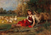 Gardeuse d'oies au repos - Anton Dieffenbach — visning af kunstværket