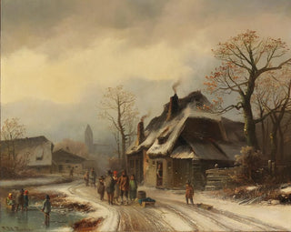 Anton Doll - Winterliche Dorfansicht.webp
