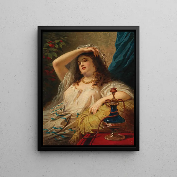 Anton Ebert - An Odalisque With A Water Pipe.webp