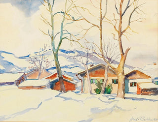 Anton Emanuel Peschka - A Winter Landscape.webp