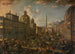 Piazza Navona i Rom - Anton Goubau — visning af kunstværket