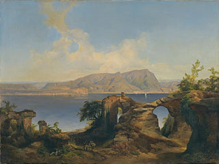 Vue sur le lac de Garde - Anton Hansch — visning af kunstværket