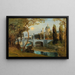 Vue de la rivière Vienne et de l'église Saint-Charles - Anton Hlaváček — indrammet kunstværk på væggen