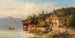 Lavandières sur le rivage du lac - Anton Hugo Ullik — visning af kunstværket