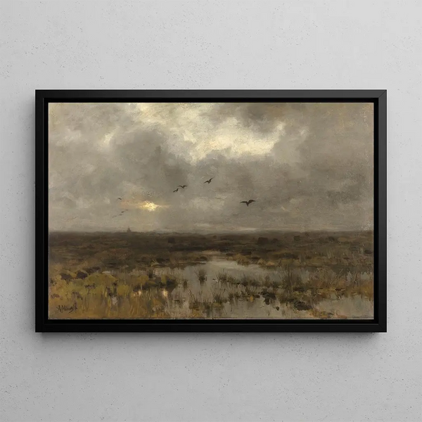 Le Marais - Anton Mauve — indrammet kunstværk på væggen