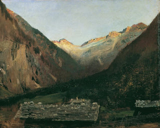 Anton Romako - Abend in der Prossau bei Gastein.webp