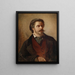Portrait af maleren Berthold Winder - Anton Romako — indrammet kunstværk på væggen
