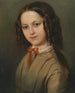 Portrait af barndom af Mélanie Deinhardstein - Anton Romako — visning af kunstværket