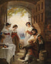 Taverne napolitansk - Anton Romako — visning af kunstværket