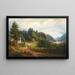 Vue de Bad Ischl - Anton Schiffer — indrammet kunstværk på væggen