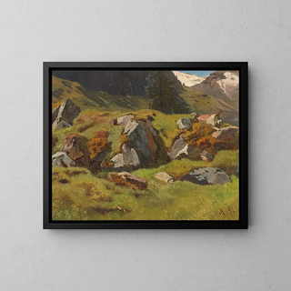 Anton Schrdl - Study Of Rocks At Ferleiten.webp