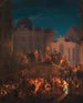 La barricade de la Michaelerplatz dans la nuit du 26 au 27 mai 1848 - Anton Ziegler — visning af kunstværket