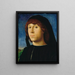 Portrait af en mand - Antonello da Messina — indrammet kunstværk på væggen
