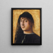 Portrait af en ung gentleman - Antonello da Messina — indrammet kunstværk på væggen