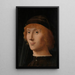 Reproduktion af maleriet Portrait af en ung mand - Antonello da Messina