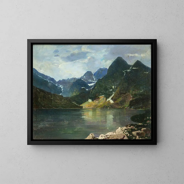 Le lac Morskie Oko - Antoni Gramatyka — indrammet kunstværk på væggen