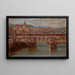 Ponte Vecchio i Firenze - Antonietta Brandeis — indrammet kunstværk på væggen