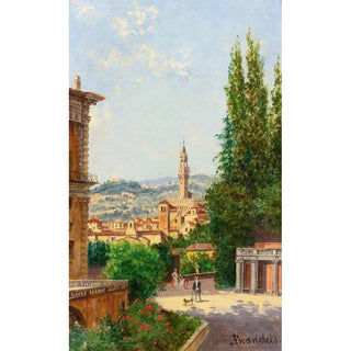Antonietta Brandeis - View Of Palazzo Vecchio From The Boboli Gardens Florence.webp
