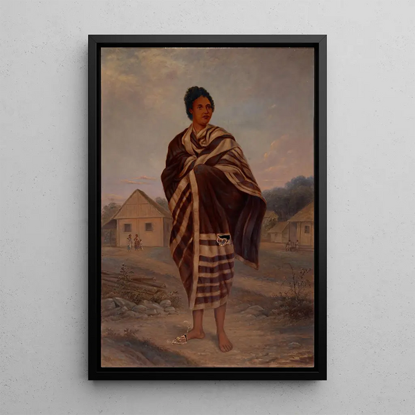 Reproduktion af maleriet Kvinde Madagaskisk - Antonio Zeno Shindler