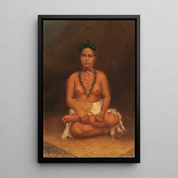 Reproduktion af maleriet Kvinde Samoane - Antonio Zeno Shindler