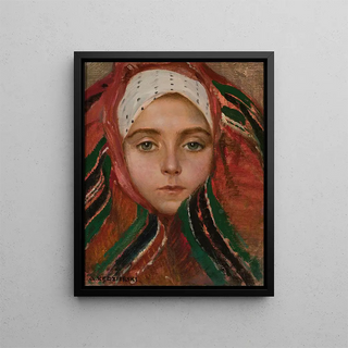 Apoloniusz Kdzierski - Head of a young woman from owicz.webp