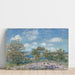 Reproduktion af maleriet Eftermiddag i maj i Byen, nær Moret-sur-Loing - Alfred Sisley