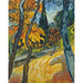 Reproduktion af maleriet af Træer i Asylhaven - Vincent van Gogh