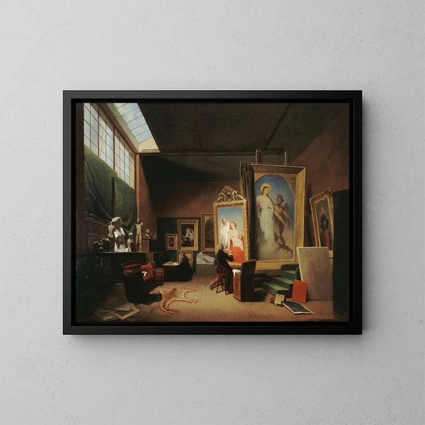 Atelier d'Arcy Scheffer, rue Chaptal - Arie Johannes Lamme — indrammet kunstværk på væggen