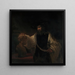 Aristote med en Høvding af Homer - Rembrandt van Rijn — indrammet kunstværk på væggen