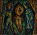 Arlequin, Colombine og Pierrot - Mark Gertler — visning af kunstværket