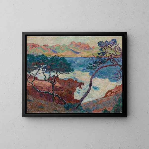 Agay - Armand Guillaumin — indrammet kunstværk på væggen