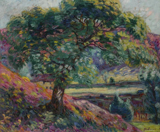Træer i Île-de-France (Konflikt af kasus) - Armand Guillaumin — visning af kunstværket