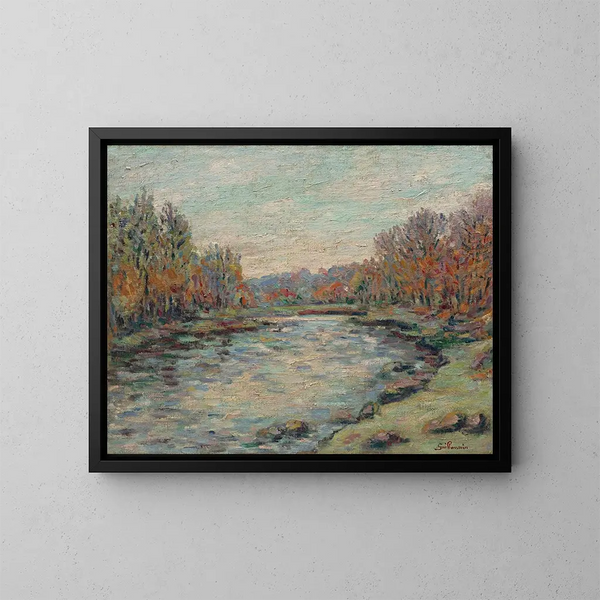 Barrage de Génetin - Armand Guillaumin — indrammet kunstværk på væggen