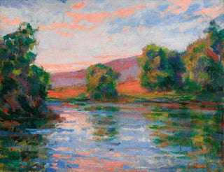 Bord af vandet - Armand Guillaumin — visning af kunstværket