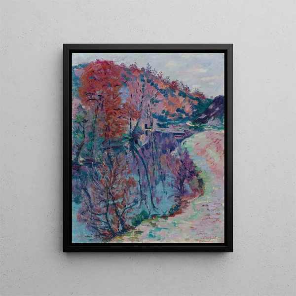 Bords de la Sedelle Crozant - Armand Guillaumin — indrammet kunstværk på væggen