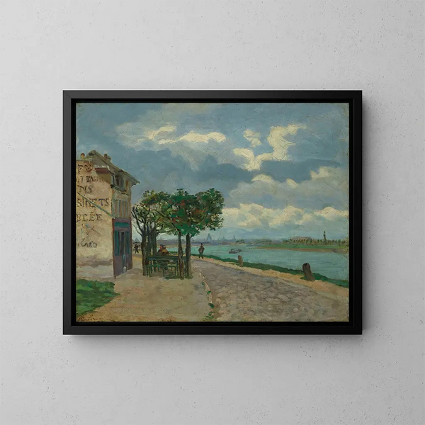 Bords de la Seine - Armand Guillaumin — indrammet kunstværk på væggen