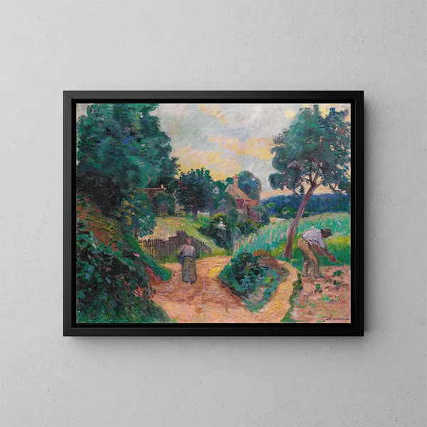 Chemin des Carrières Miregaudon - Armand Guillaumin — indrammet kunstværk på væggen