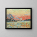 floden Seine og Marne ved Ivry - Armand Guillaumin — indrammet kunstværk på væggen