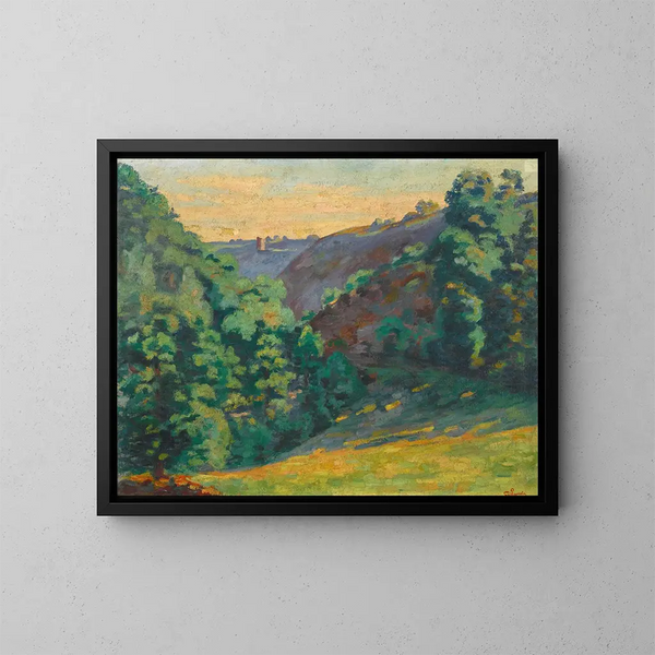 Crozant, kløften ved Sédelle-floden, Folie - Armand Guillaumin — indrammet kunstværk på væggen