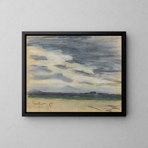 Studie af himlen - Armand Guillaumin — indrammet kunstværk på væggen