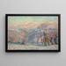 Gelée blanche ved landsbyen Crozant - Armand Guillaumin — indrammet kunstværk på væggen
