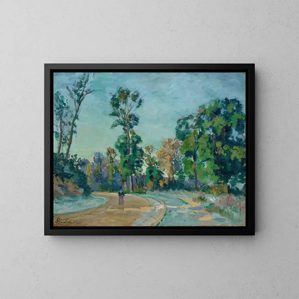 Gèle blanche i Île-de-France - Armand Guillaumin — indrammet kunstværk på væggen