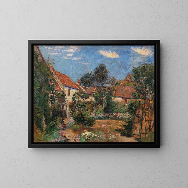 Have ved Janville-sur-Juine - Armand Guillaumin — indrammet kunstværk på væggen