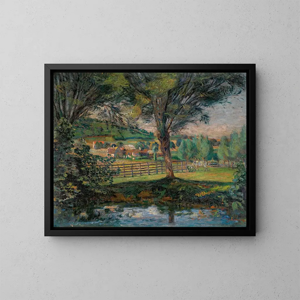 La Mare aux saules - Armand Guillaumin — indrammet kunstværk på væggen
