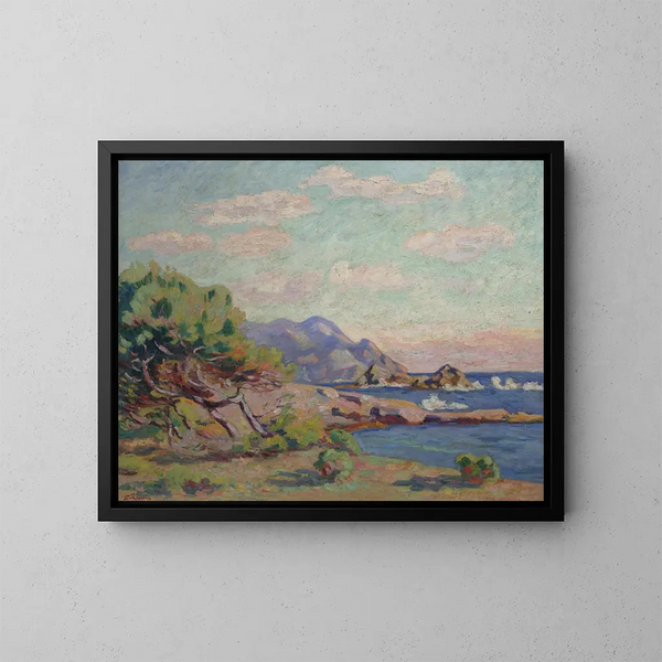 La Pointe du Lou Gaou - Armand Guillaumin — indrammet kunstværk på væggen