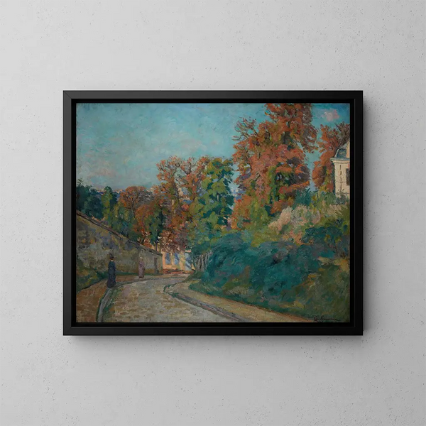 Armand Guillaumin | Maleri La Promenade dans une rue en Île-de-France — indrammet kunstværk på væggen
