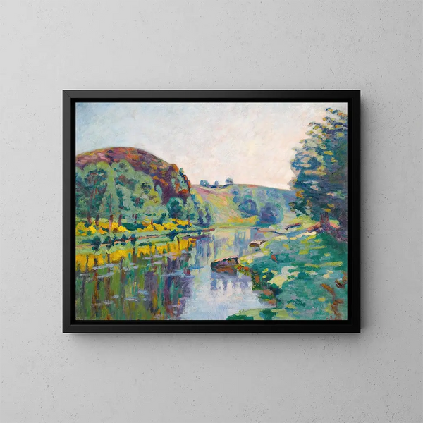 La Roche de l'Écho à Crozant - Armand Guillaumin — indrammet kunstværk på væggen