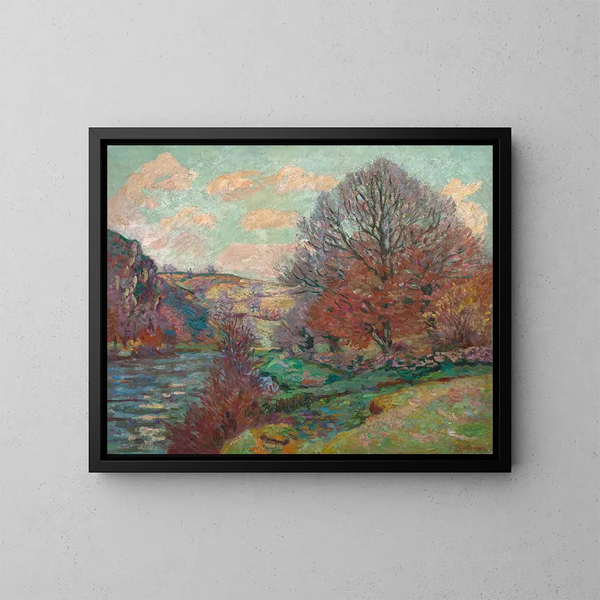 La Roche de l'Écho à Crozant - Armand Guillaumin — indrammet kunstværk på væggen