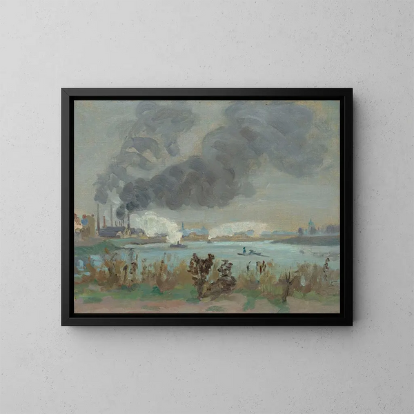 La Seine à Ivry - Armand Guillaumin — indrammet kunstværk på væggen
