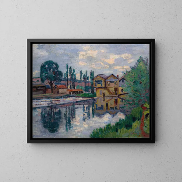 La scierie de Poitiers - Armand Guillaumin — indrammet kunstværk på væggen
